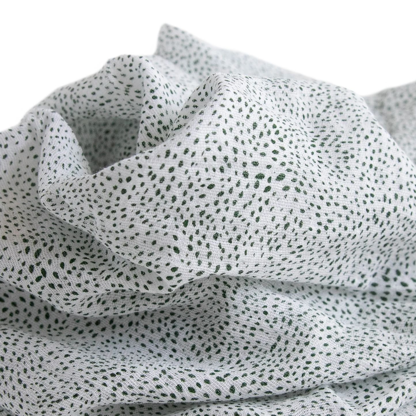 Green Seed Cotton Muslin Swaddle Blanket
