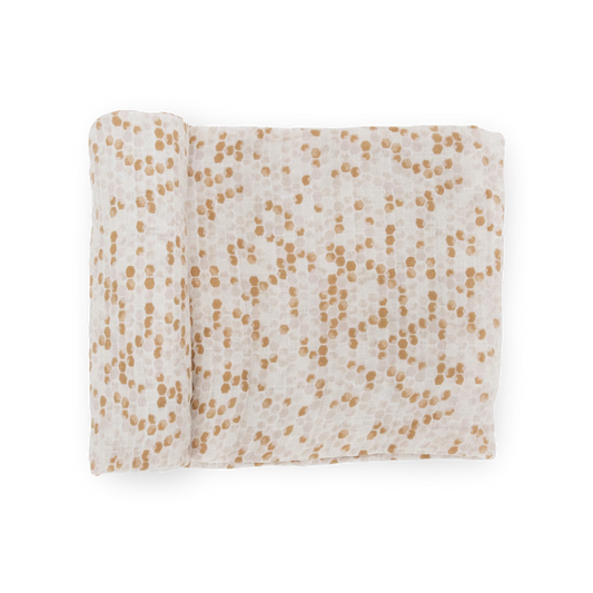Honeycomb Cotton Muslin Swaddle Blanket