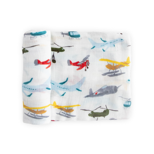 Air Show Deluxe Muslin Swaddle Blanket