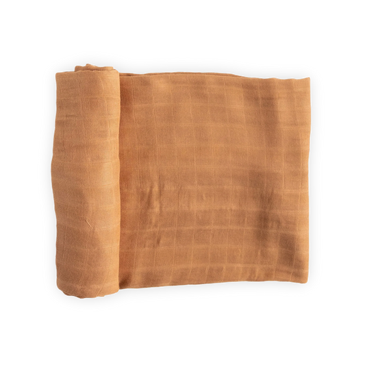 Caramel Deluxe Muslin Swaddle Blanket