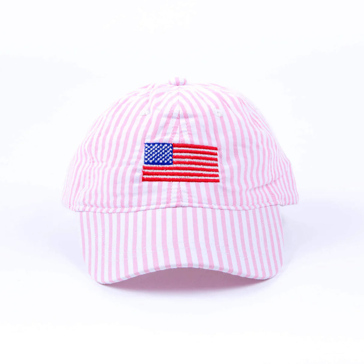 Pink Flag Hat With Bow