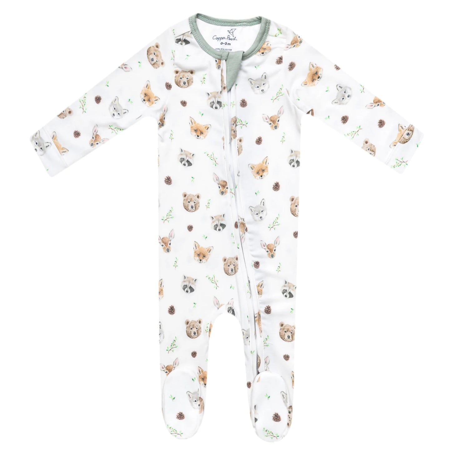 Wilder | zip-up footie