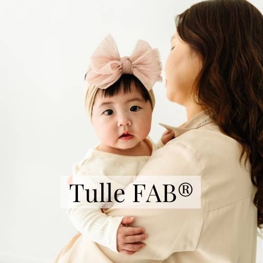 Tulle FAB® | nylon headband w/ tulle bow