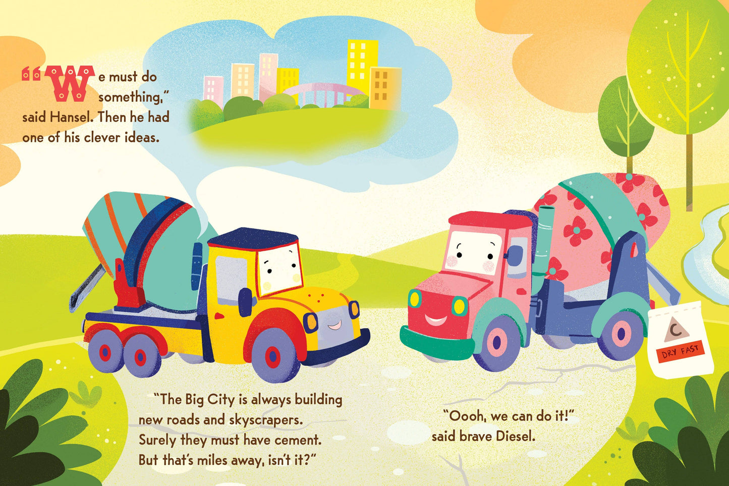 Hansel and Diesel and the Witch's Factory (Board Book)