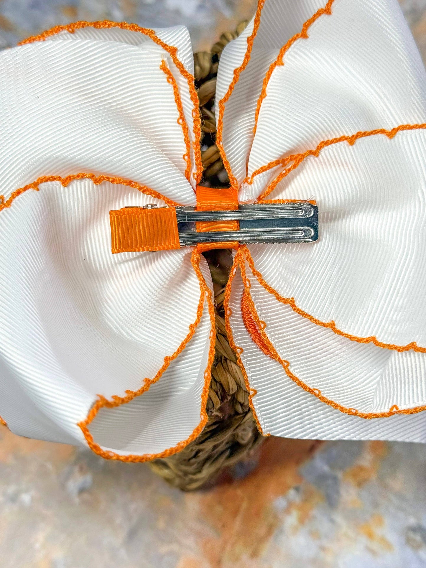 Pumpkin | Moonstitch Hair Bow