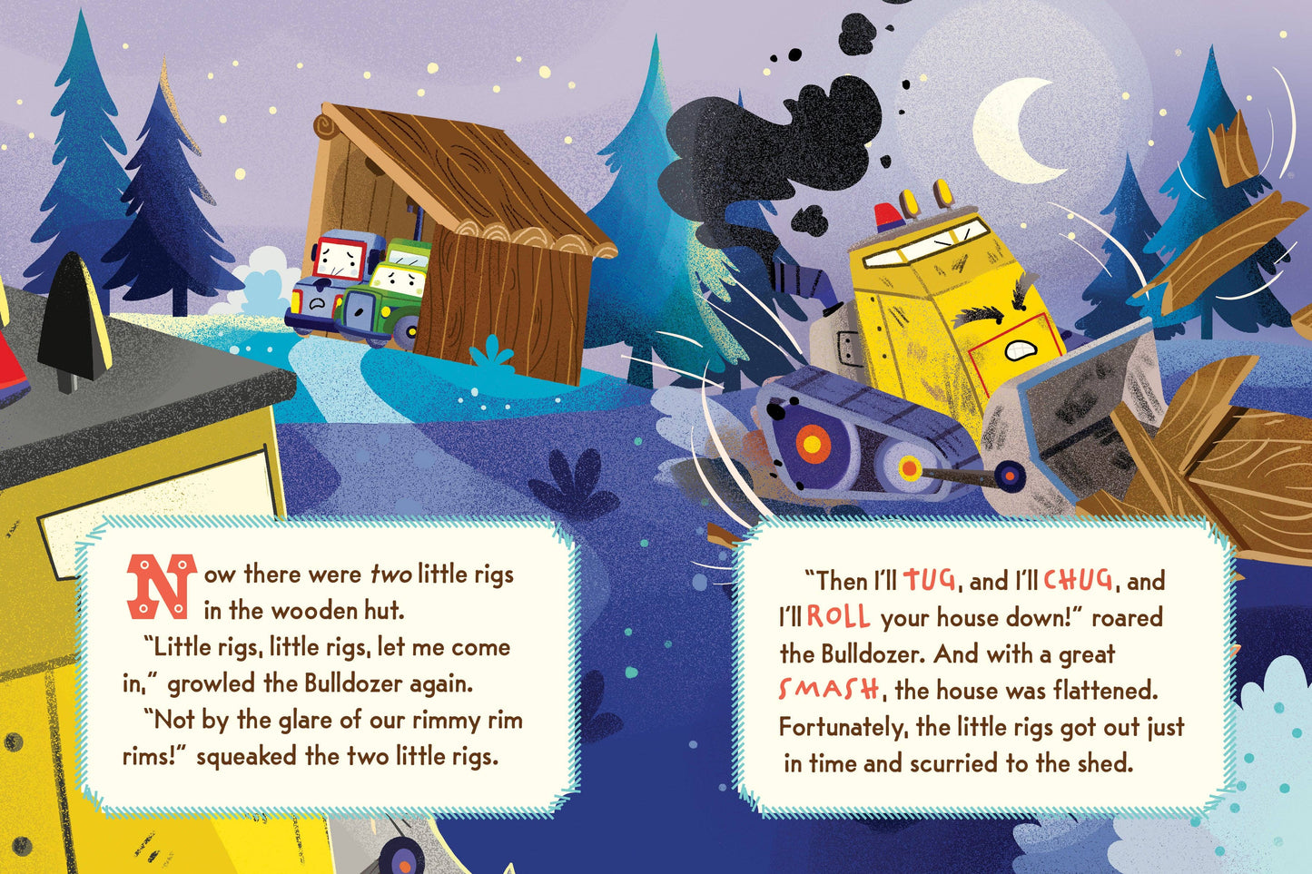 The Three Little Rigs and the Big Bad Bulldozer (Board Book)