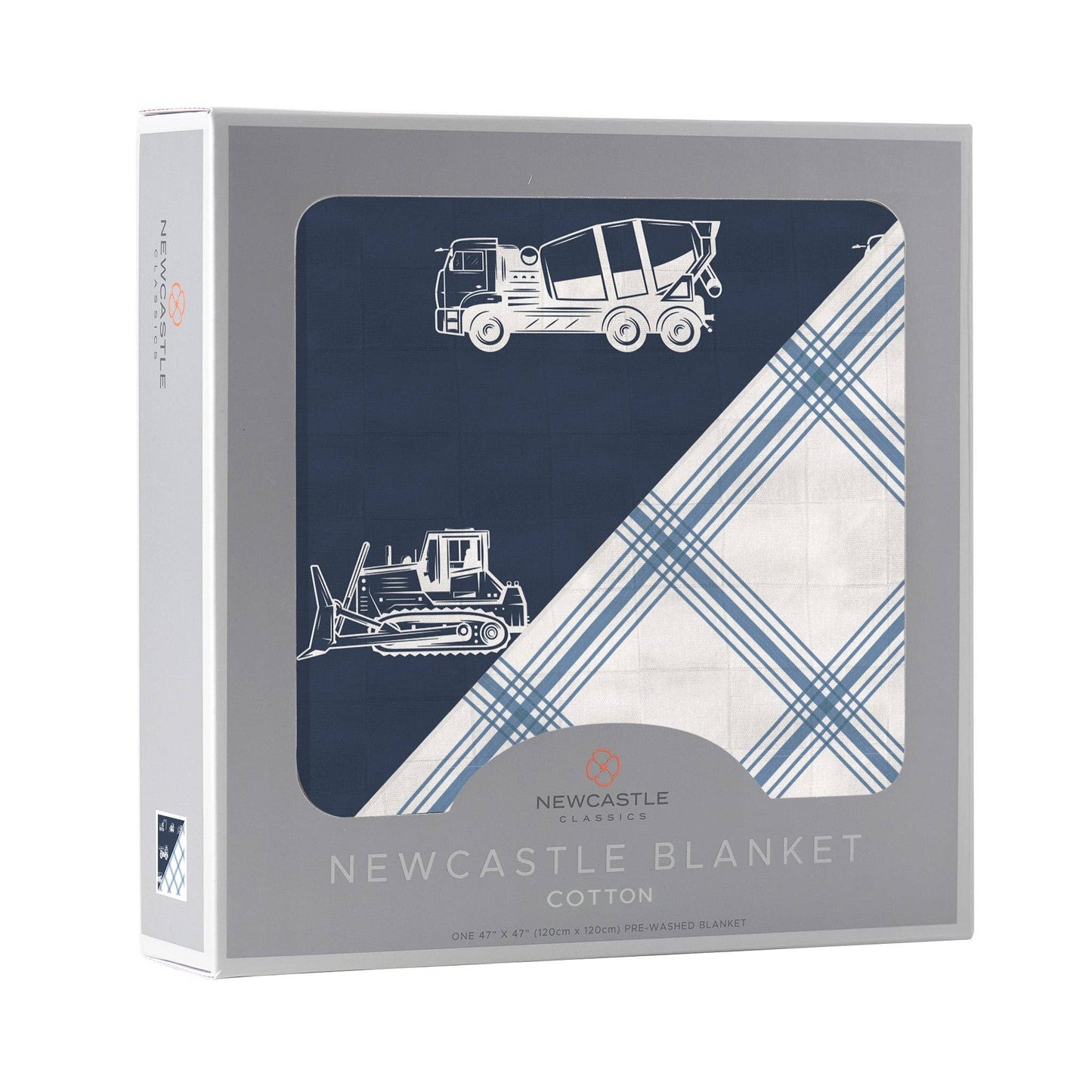 Things That Go and Buffalo Check Plaid | Newcastle Blanket