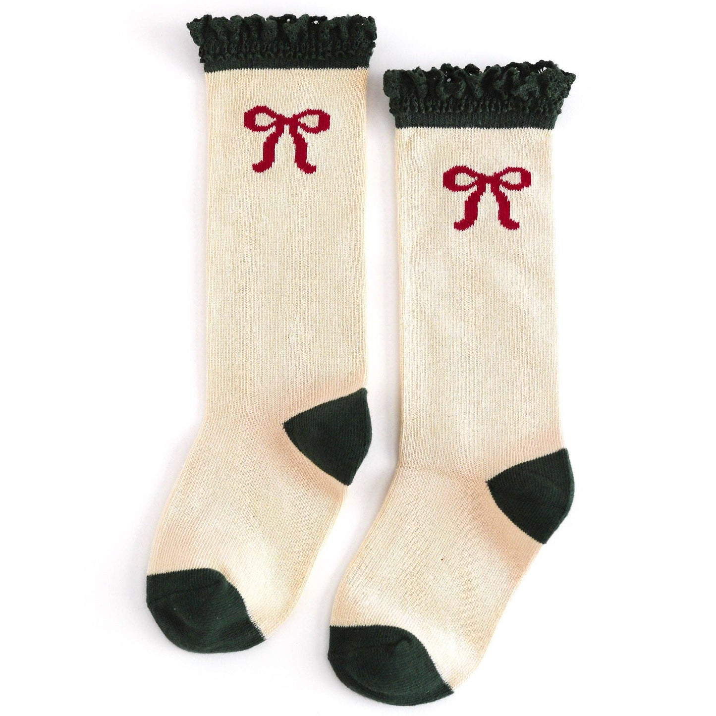 Vanilla Bow Lace Top | Knee High Socks