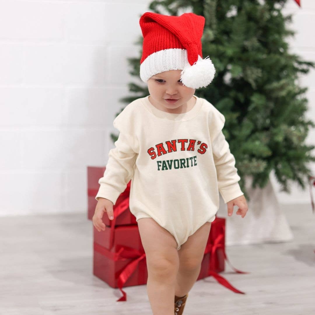 Santa's Favorite | Christmas Long Sleeve Romper