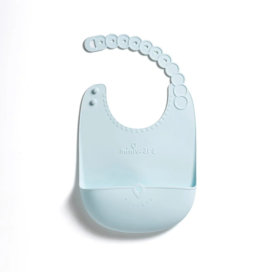 Portable Roll & Lock Silicone Bib