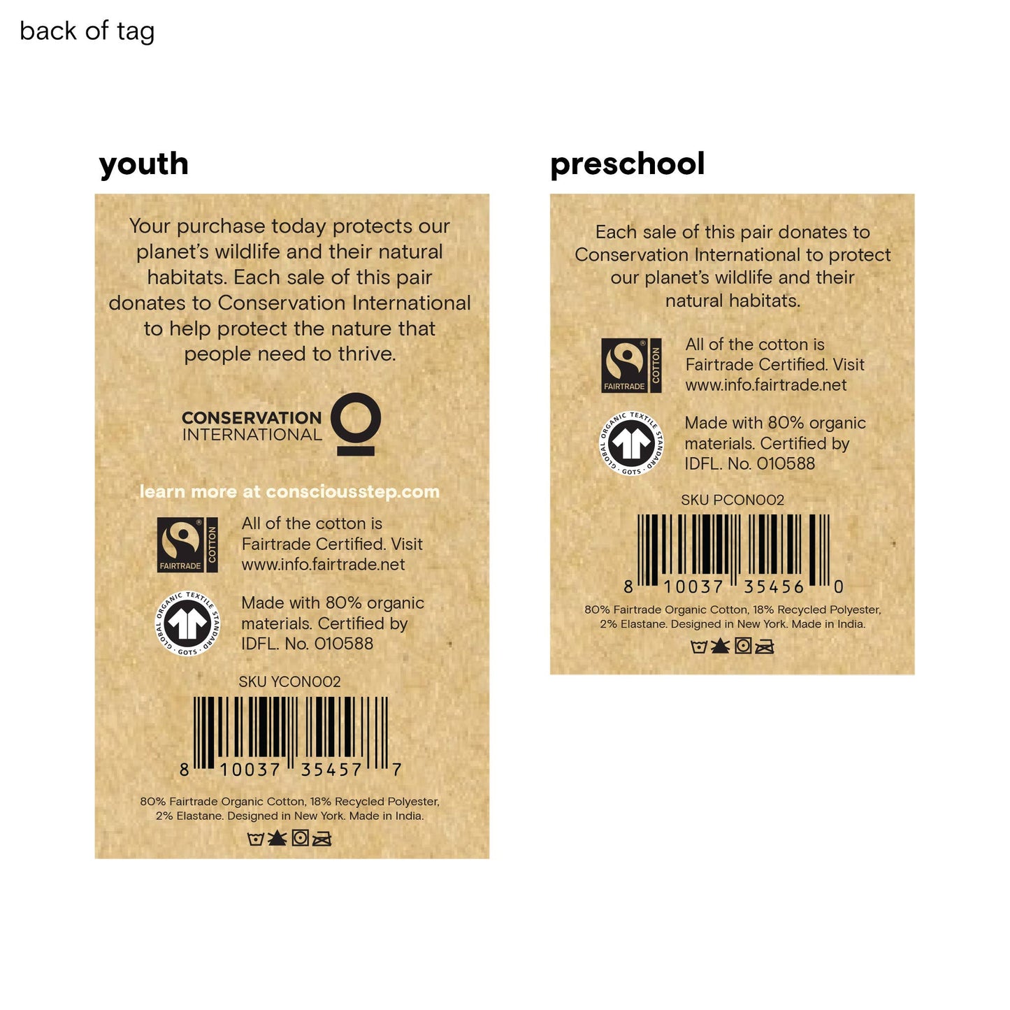 Kids Socks that Protect Elephants (light grey with elephants)