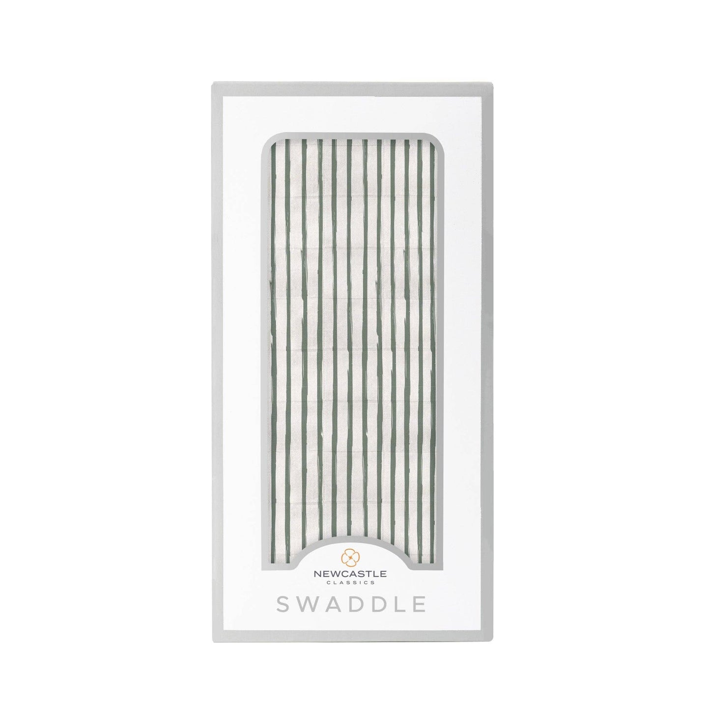 Sage Green Stripe - Bamboo Swaddle