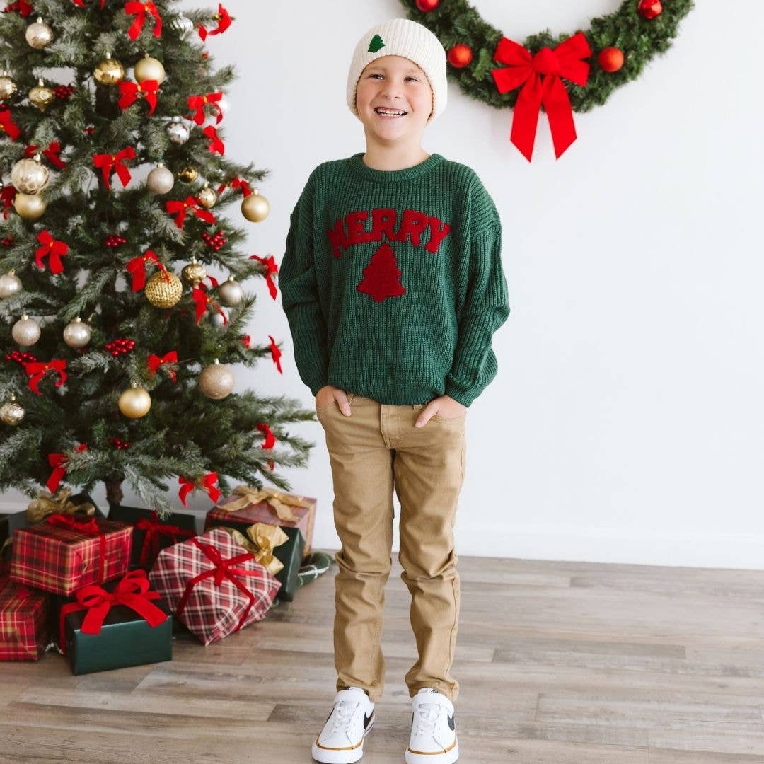 Tree Patch Christmas Beanie | Boys