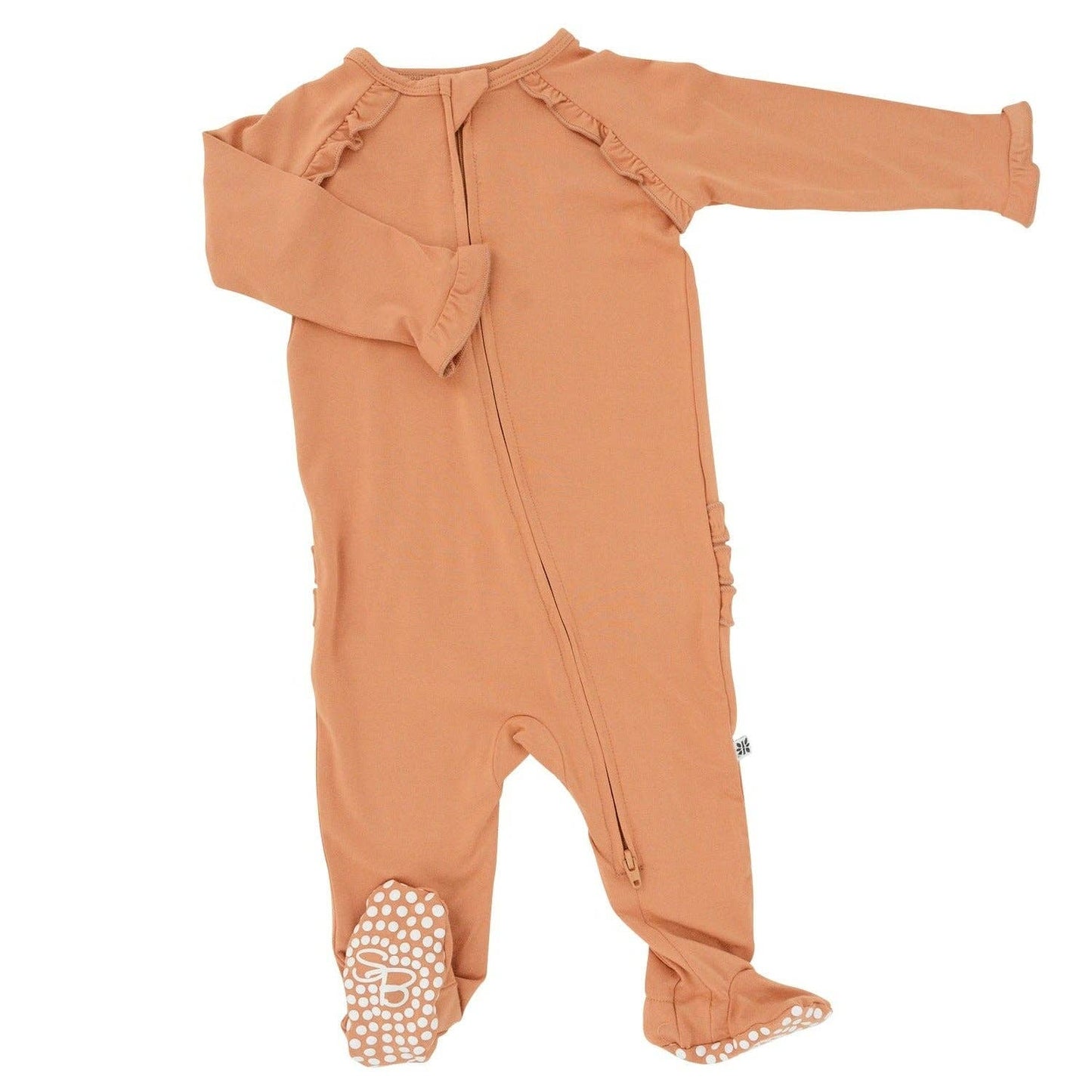 Ruffle Footie - Pumpkin Spice