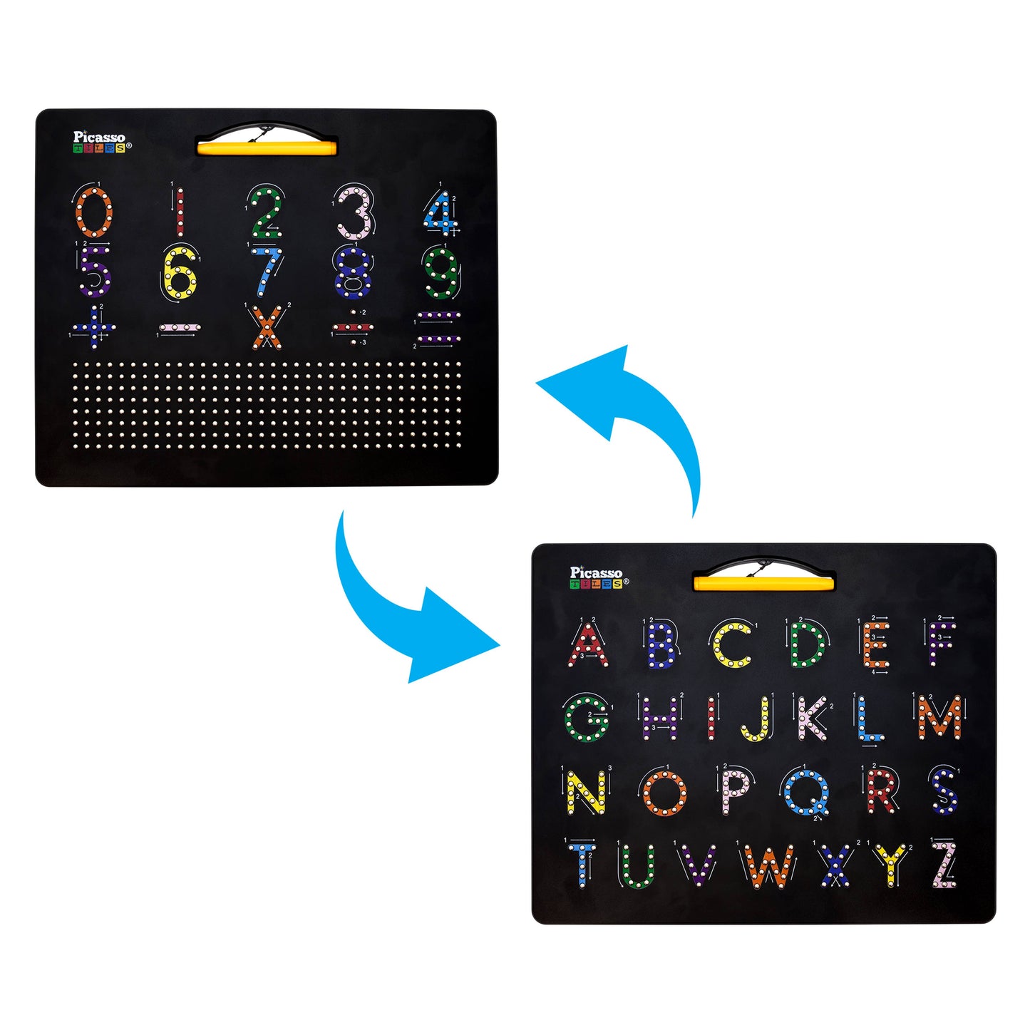 Alphabet and Number Magnetic Double-Sided Drawing Board