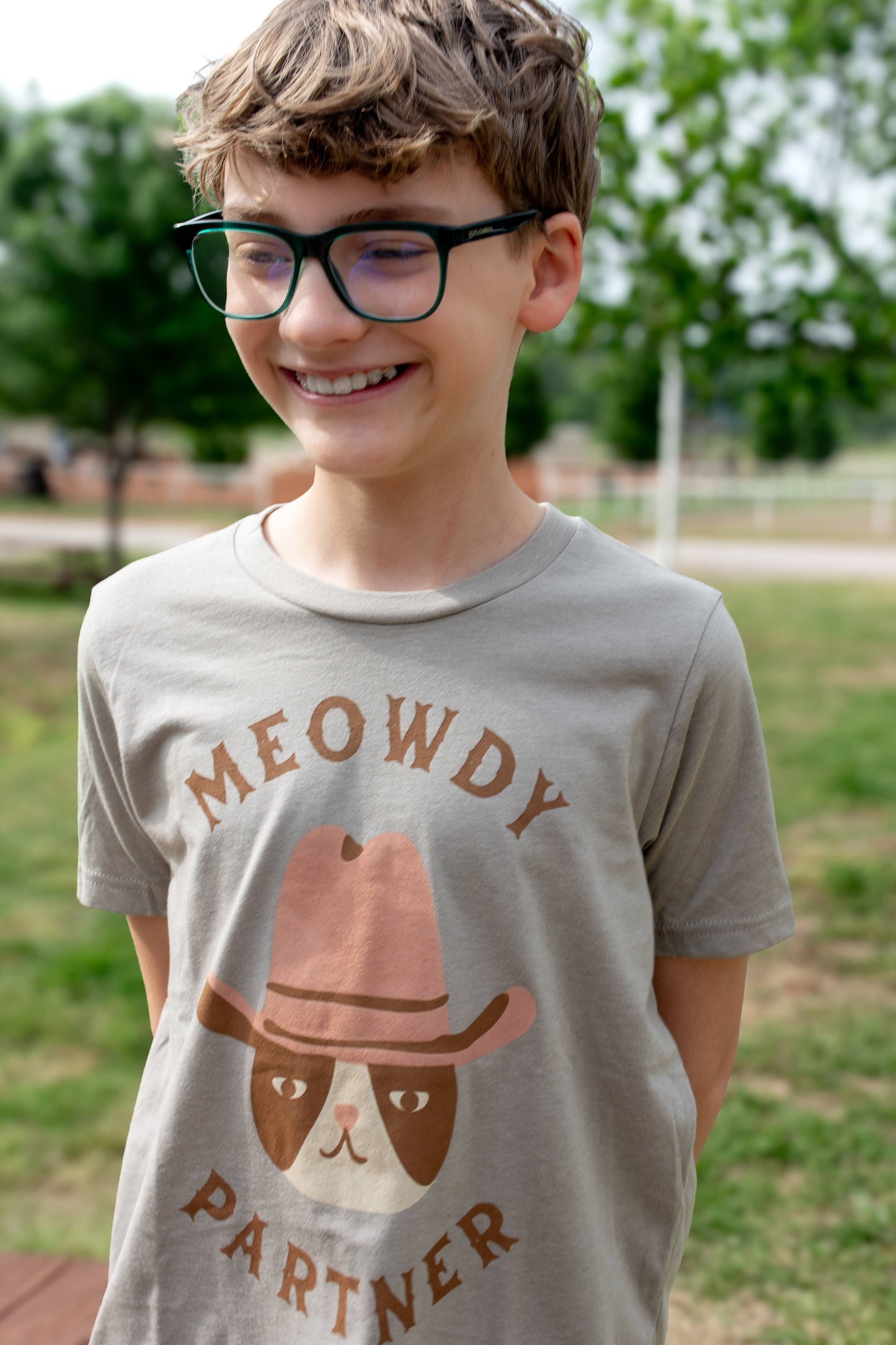 Meowdy Partner Western Kids Tee