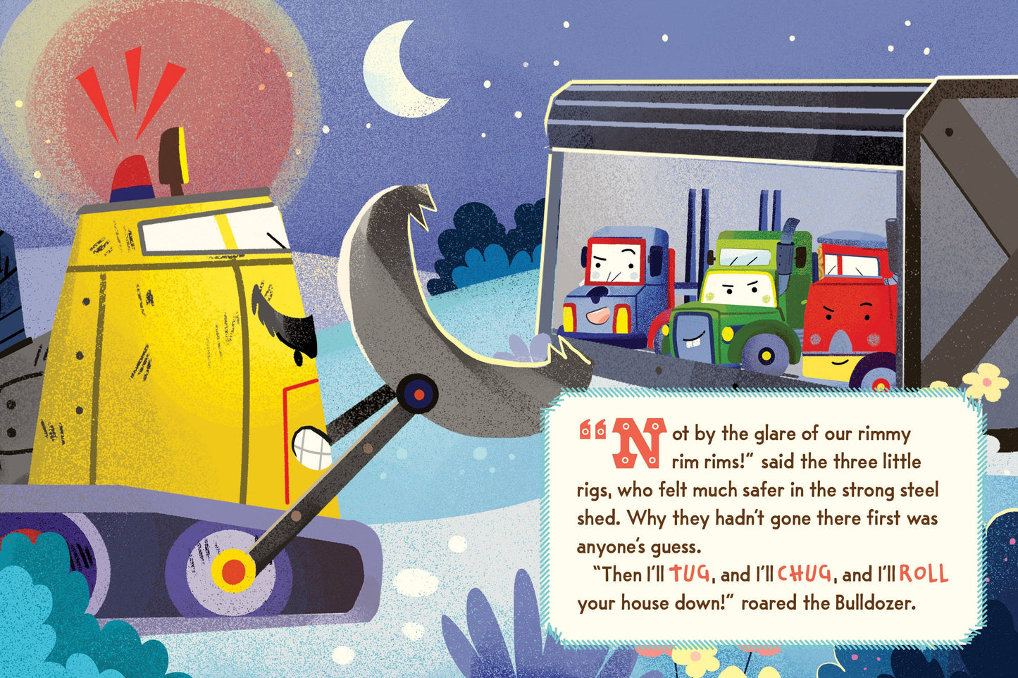 The Three Little Rigs and the Big Bad Bulldozer (Board Book)