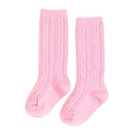 Blossom | Cable Knit Knee High Socks