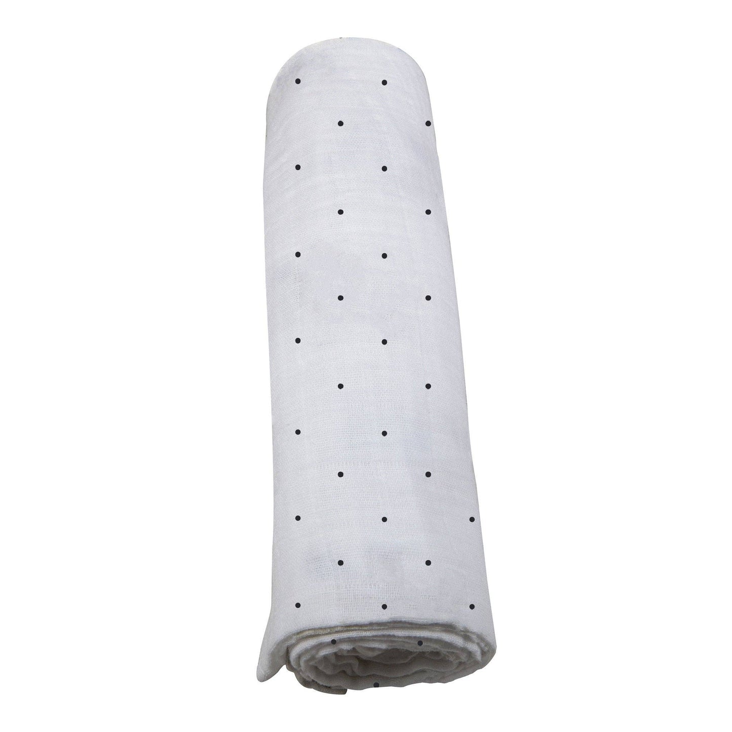 Black and White Polka Dot - Bamboo Swaddle