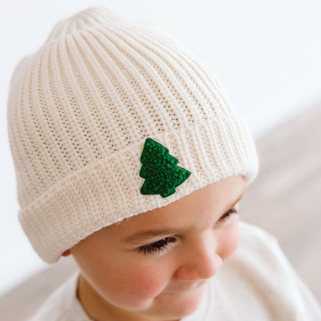 Tree Patch Christmas Beanie | Boys