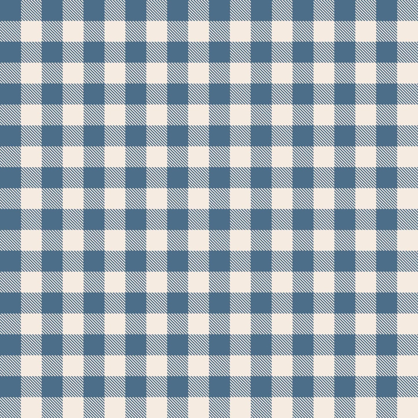 Zipper Footie - Blue Gingham