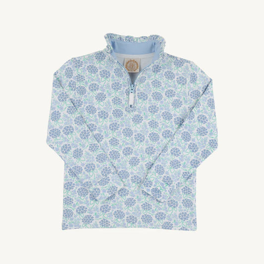 Canter Collar Half-Zip | Handful of Hydrangeas With Beale St Blue