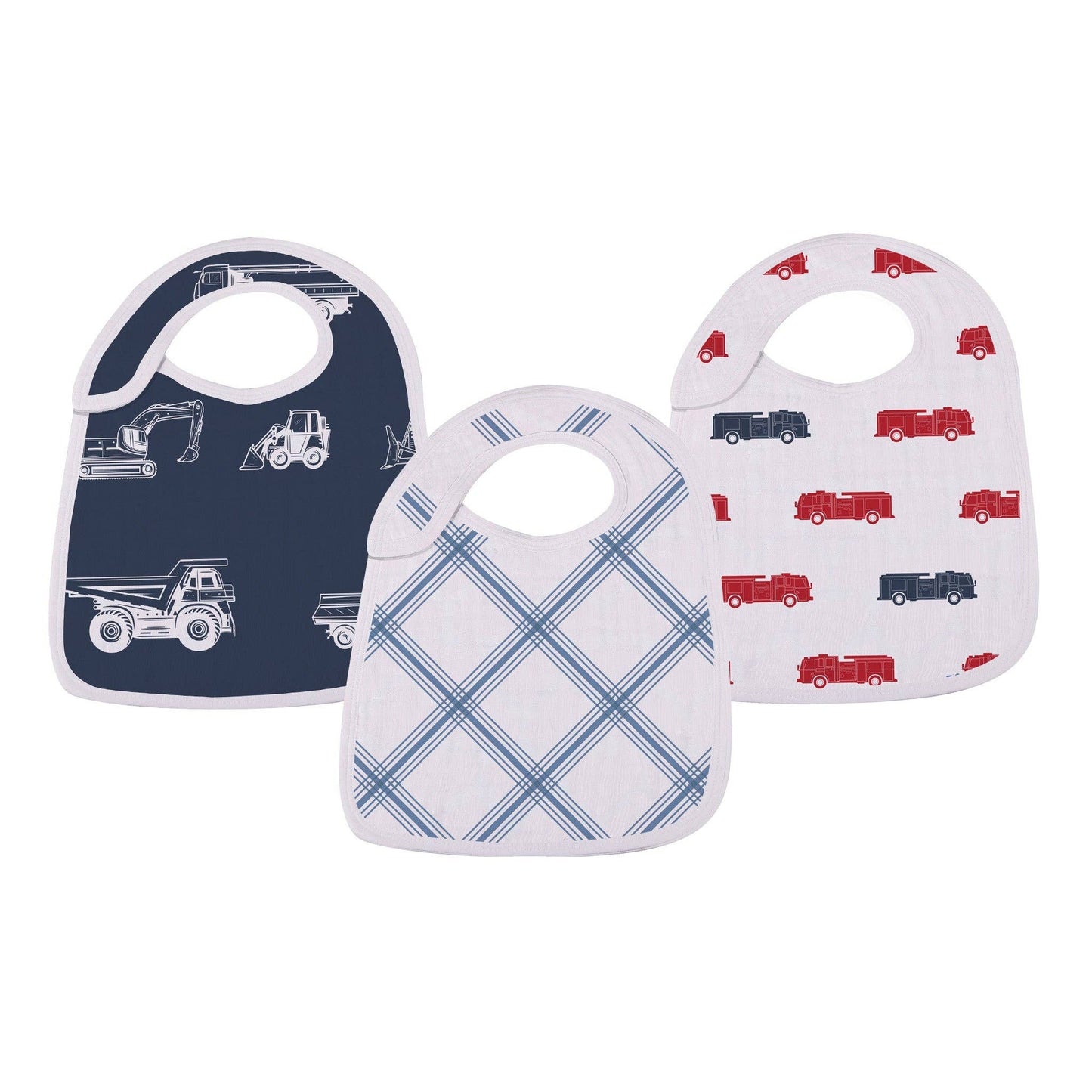 Things That Go Snap Bibs - 3Pk