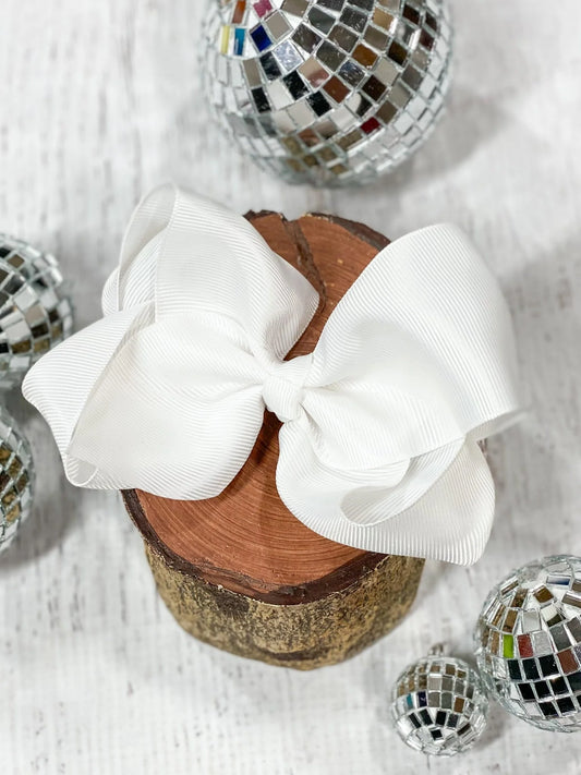 4.5" Classic | Grosgrain Hair Bow | Alligator Clip