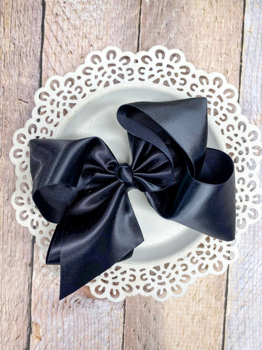 4.5" Classic Satin Hair Bows | Alligator Clip