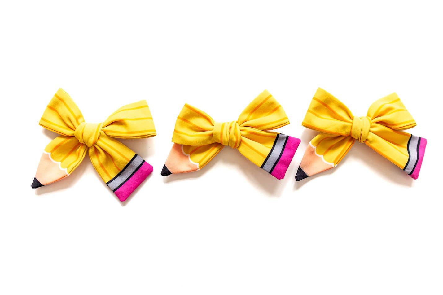 No. 2 Cute Hair Bow - Yellow