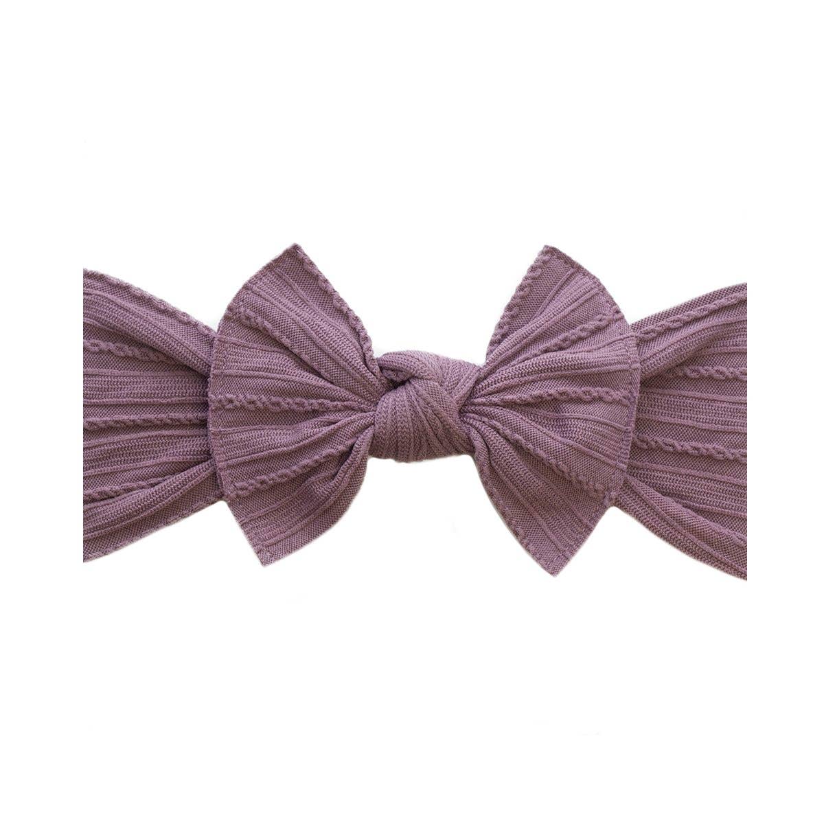 Cable Knit Classic Knot | soft nylon headband
