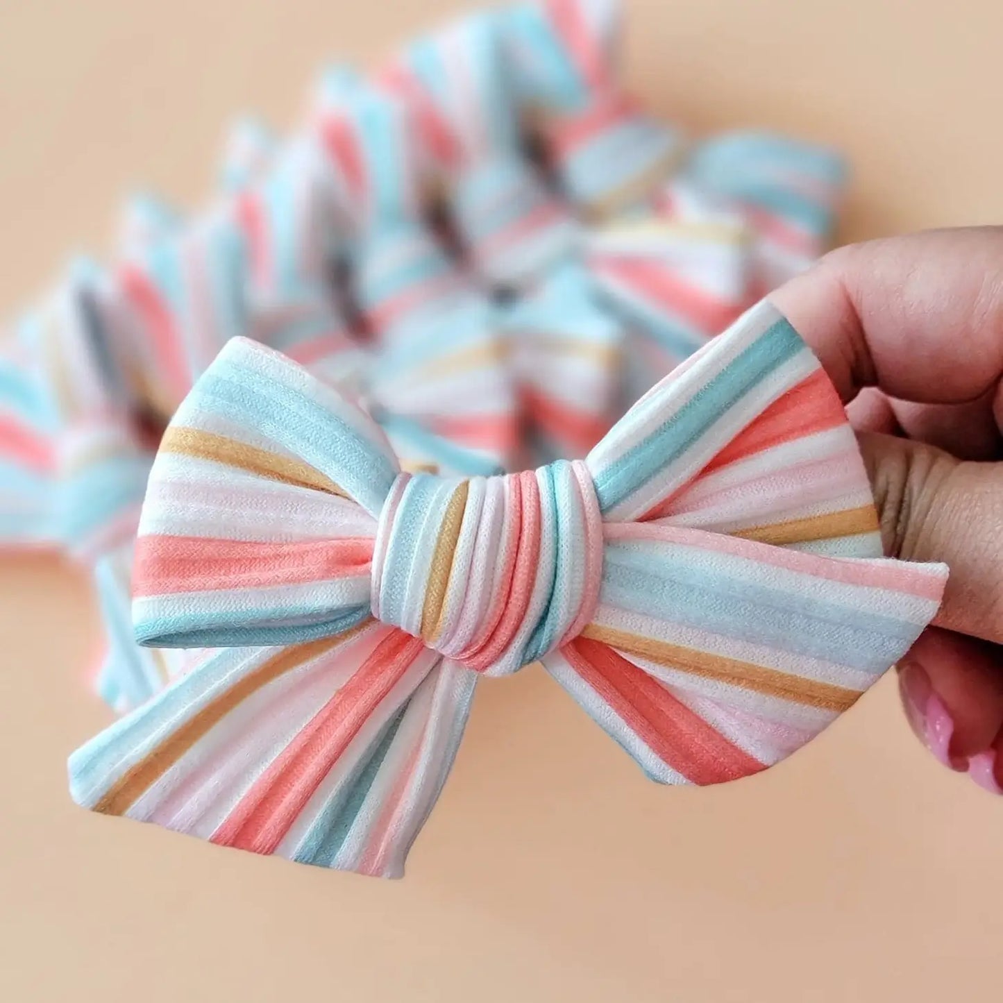 Chloe Bow - Farmhouse Stripes