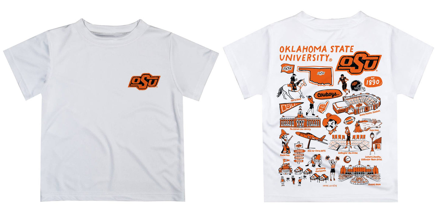 OSU Cowboys Hand Sketched Impressions Boys T-Shirt