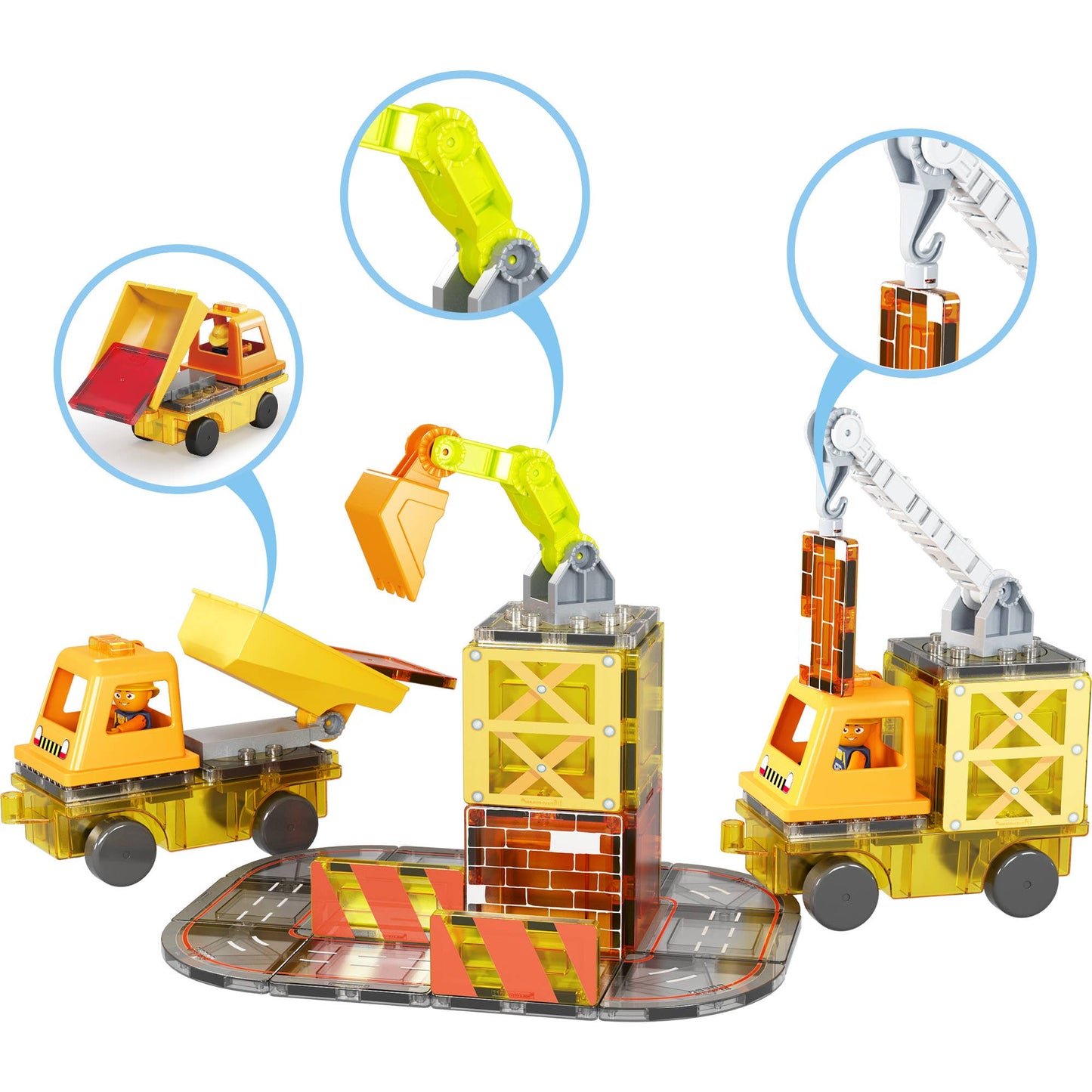 Magnet Tile Construction 5-in-1 Building W/ Accessories