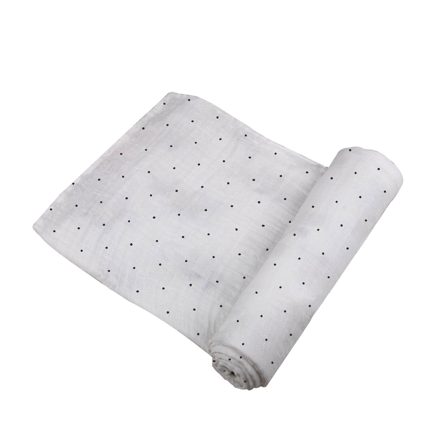 Black and White Polka Dot - Bamboo Swaddle