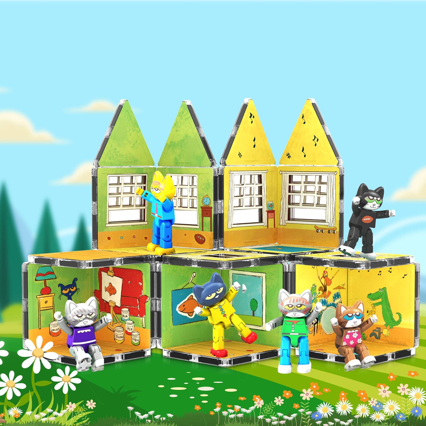 Pete The Cat Magnetic Characters - 6 Pieces