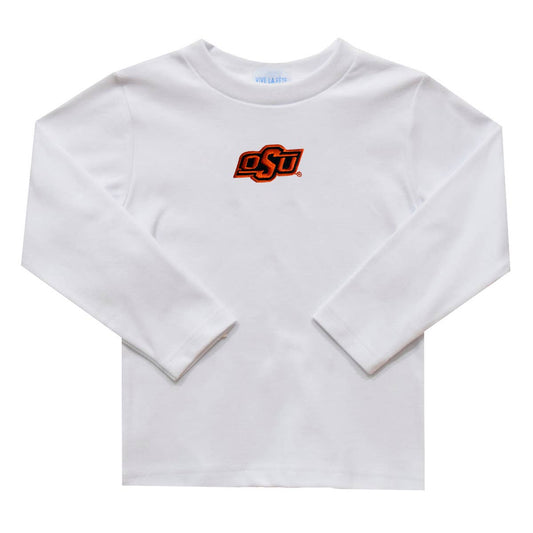Oklahoma State Cowboys Embroidered White Knit Long Sleeve Bo