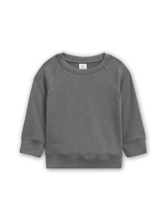 Organic Baby and Kids Portland Pullover - Pewter