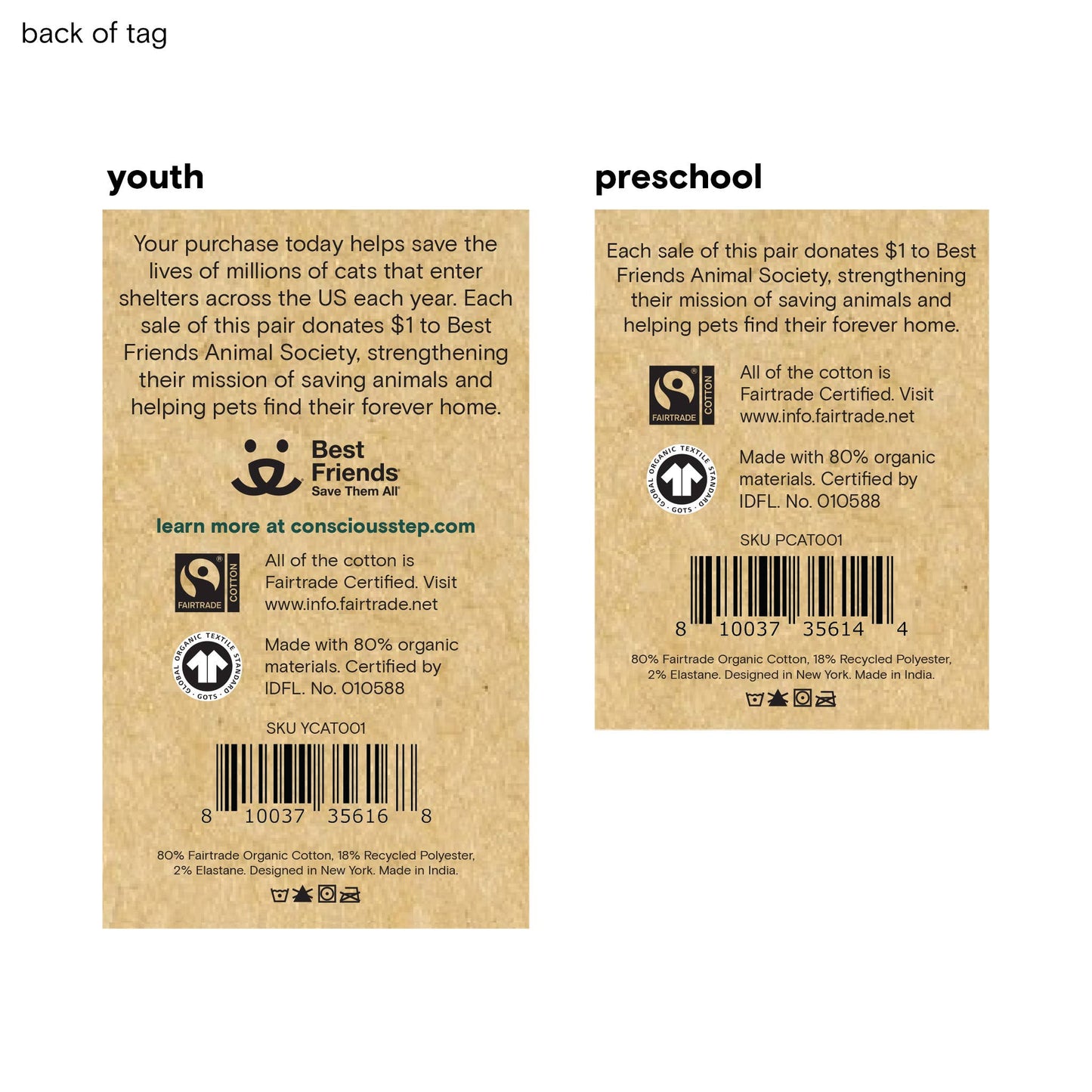 Kids Socks that Save Cats (grey with black cats)