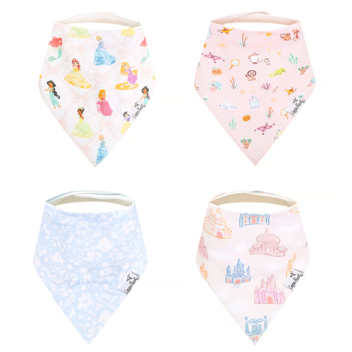 Copper Pearl Bandana Bib - Disney Princess