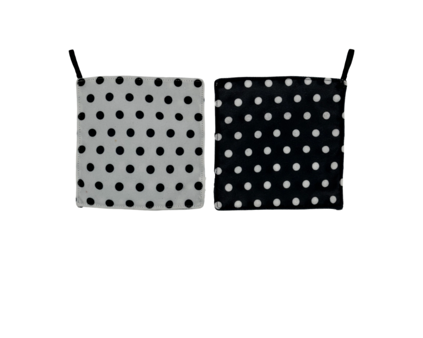 White & Black Dots with Loop Baby Paper
