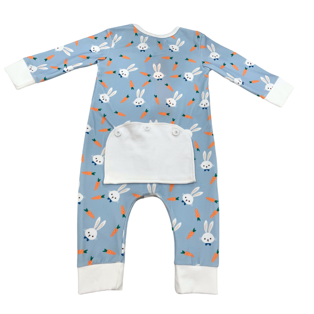 Baby One-piece Easter Buttflap Pajamas - Easter Bunny Boy