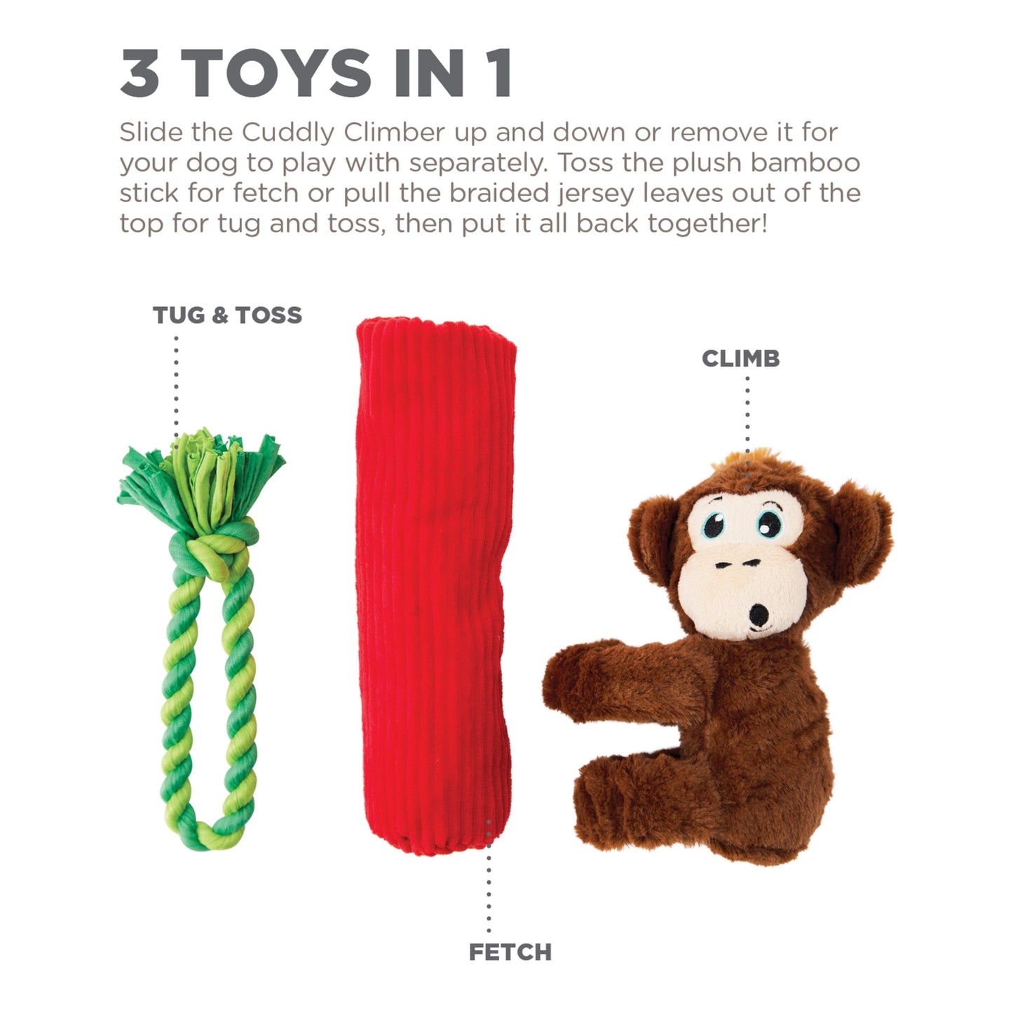 Charming Pet Cuddly Climbers Monkey