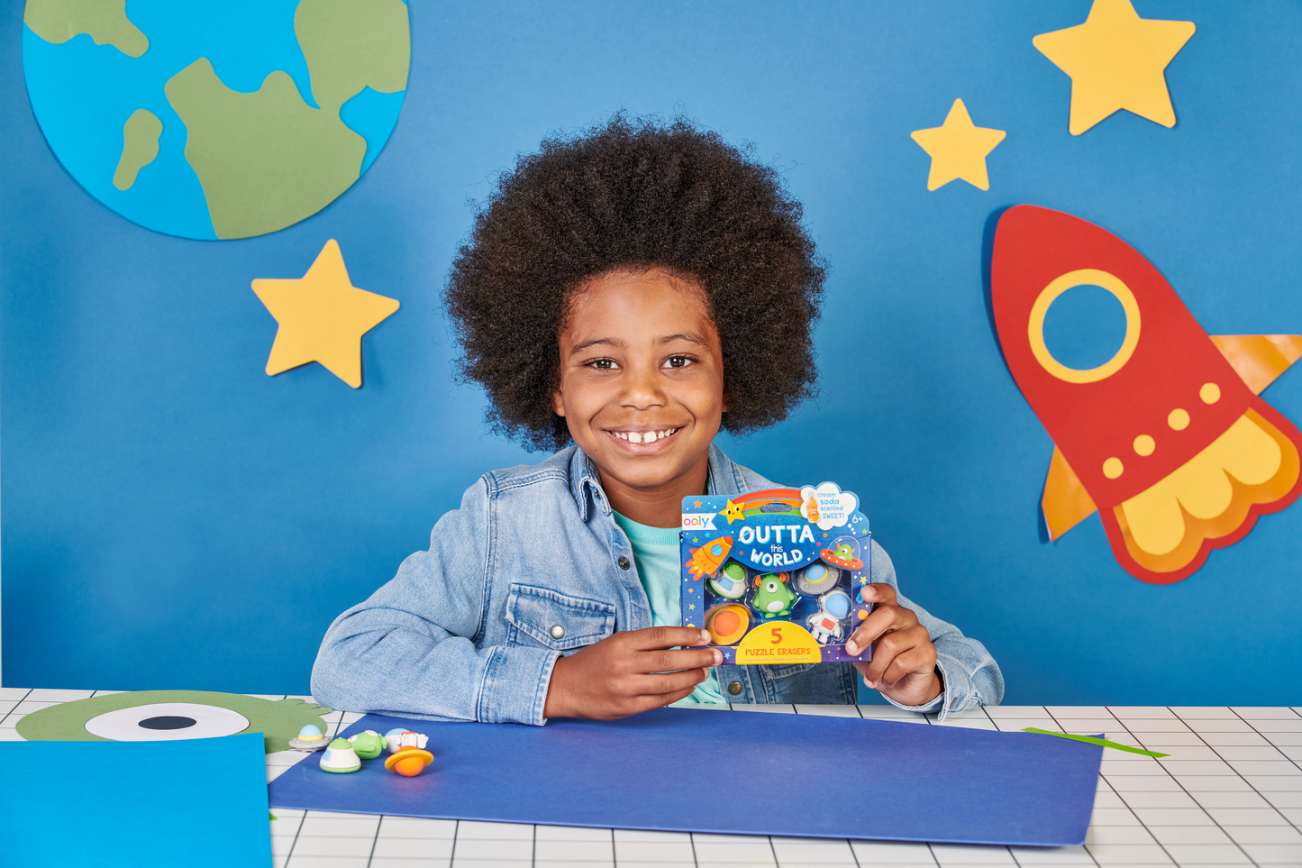 Outta This World | Scented Puzzle Eraser |Set of 5