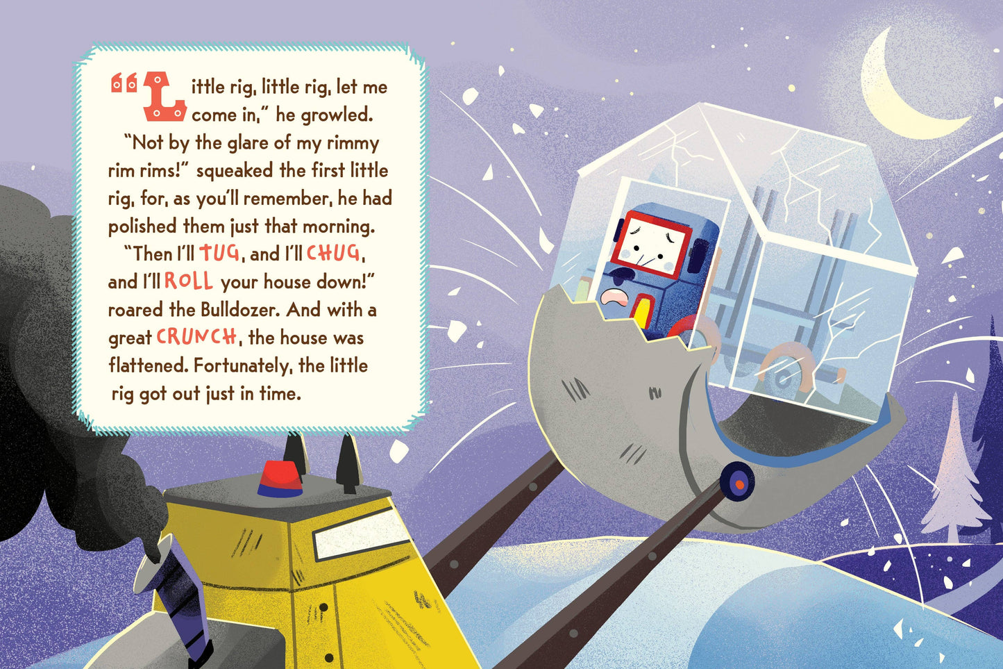 The Three Little Rigs and the Big Bad Bulldozer (Board Book)