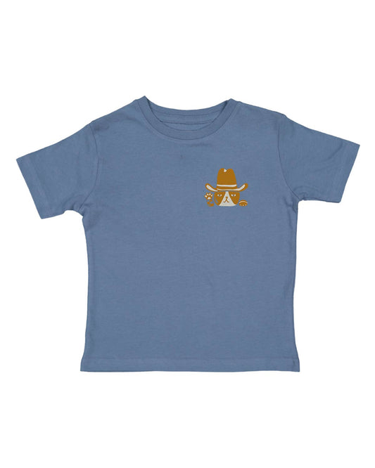 Cowboy Cat Pocket Pal Kids Tee