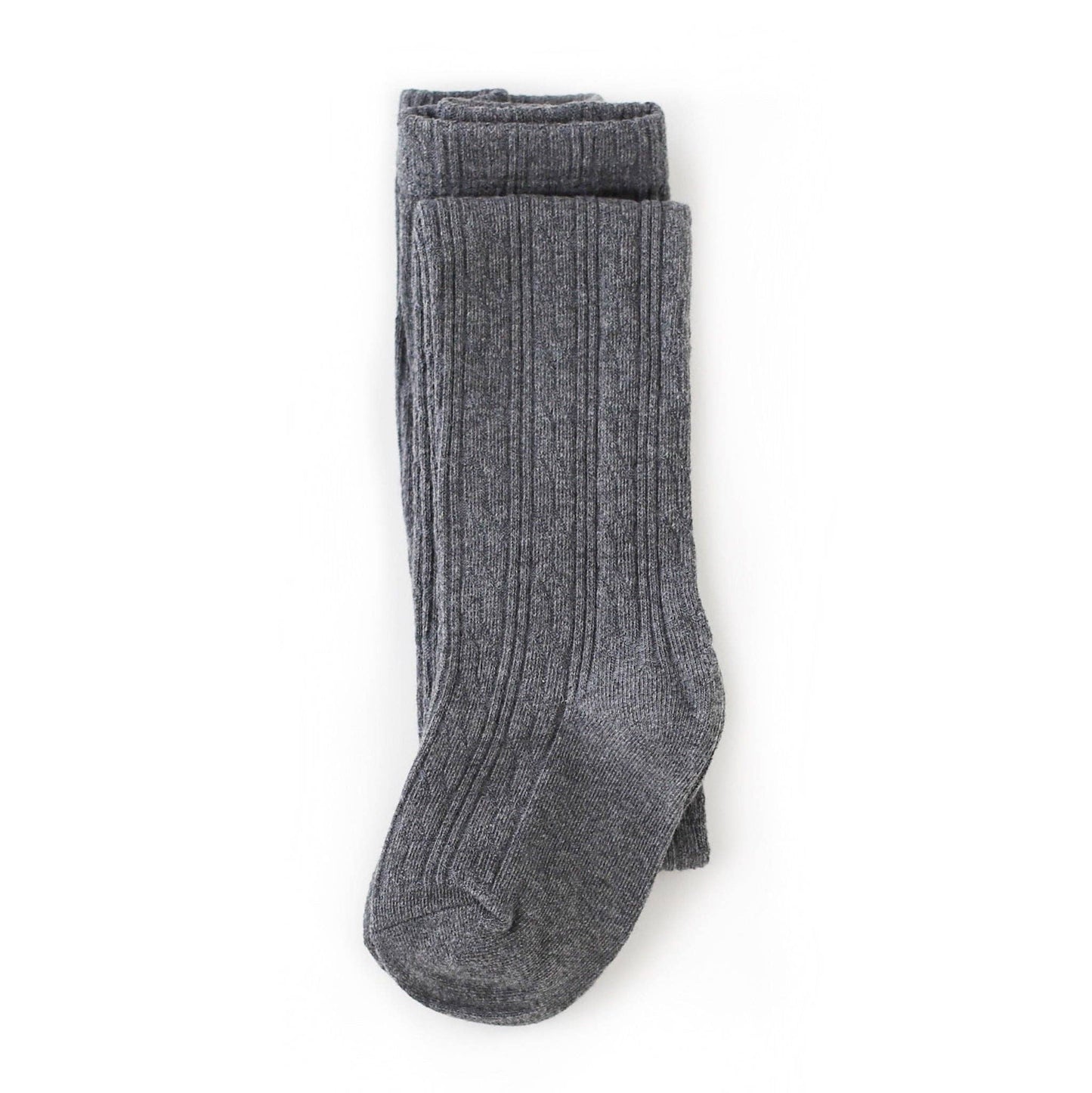 Charcoal Gray | Cable Knit Tights