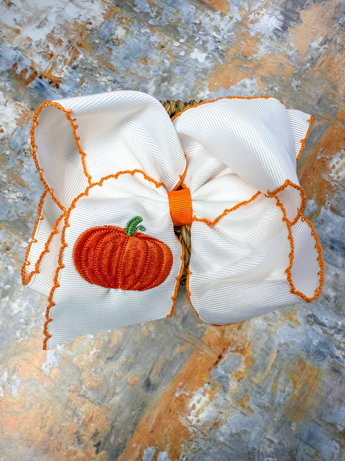 Pumpkin | Moonstitch Hair Bow
