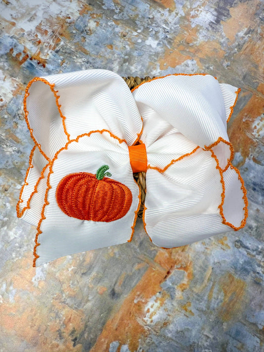 Pumpkin | Moonstitch Hair Bow