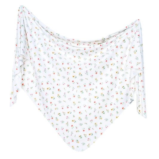 Copper Pearl Knit Swaddle Blanket - Eloise